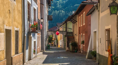 Street amidst buildings in town