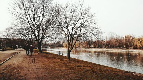 Scenic view of river against sky