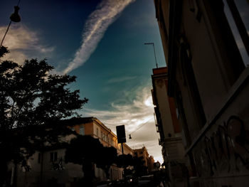 Low angle view of building against sky