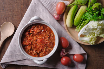 Close-up of salad in bowl