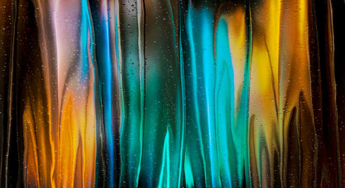 Full frame shot of multi colored curtain