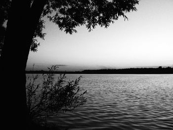 Scenic view of calm lake