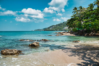 Scenic view of sea against sky