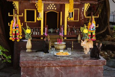 Statue outside temple