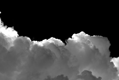 Low angle view of clouds in sky