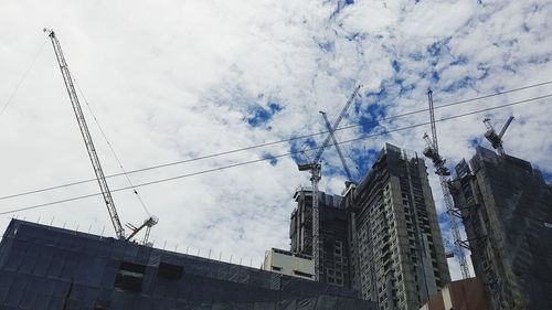 Low angle view of buildings against sky