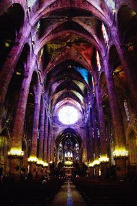 Illuminated tunnel
