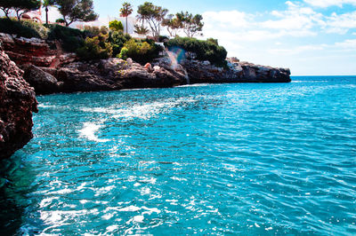 Scenic view of sea against sky