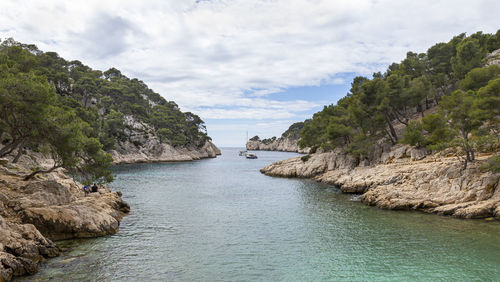 Scenic view of sea against sky