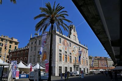 Low angle view of building against sky