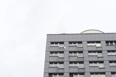 Low angle view of building against clear sky