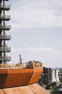 Low angle view of bridge against sky