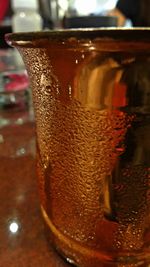 Close-up of drink on table