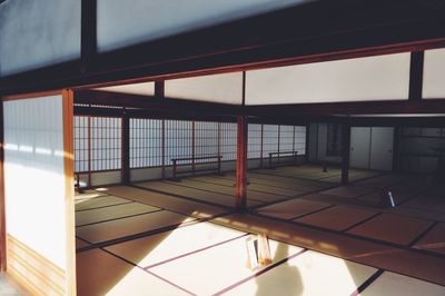 Traditional japanese room with light and shadow.