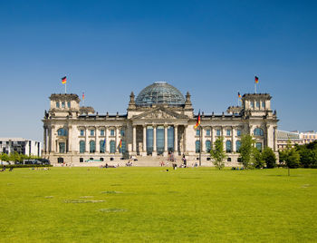 View of historical building against clear sky