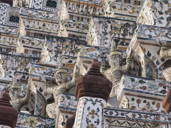 Low angle view of buddha statue