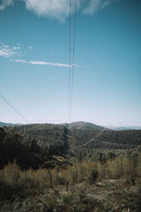 High angle view of landscape against sky