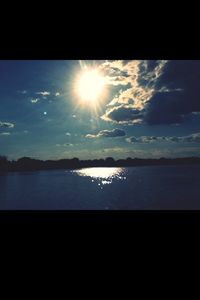Reflection of clouds in sea