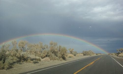 Scenic view of road against sky