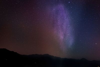 Scenic view of star field at night