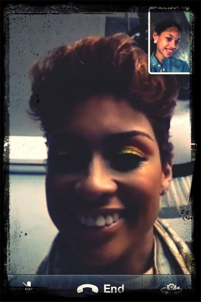 Me and my mom on facetime