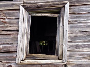 Close-up of wooden door