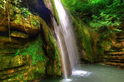 View of waterfall