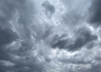 Low angle view of storm clouds in sky