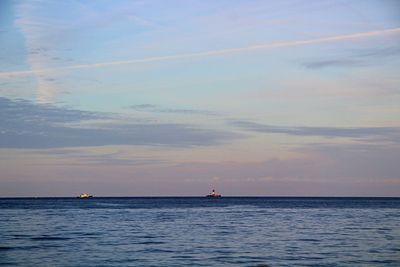 Scenic view of sea against sky