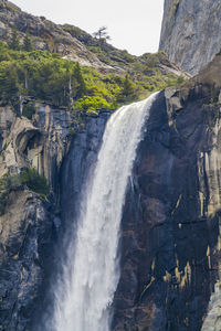 Scenic view of waterfall