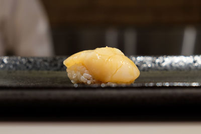 Close-up of ice cream in plate