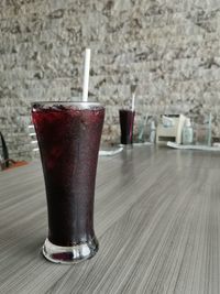 Close-up of drink on table