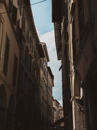 Low angle view of buildings against sky