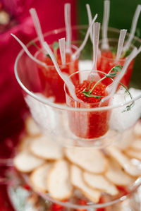 Close-up of drink in glass