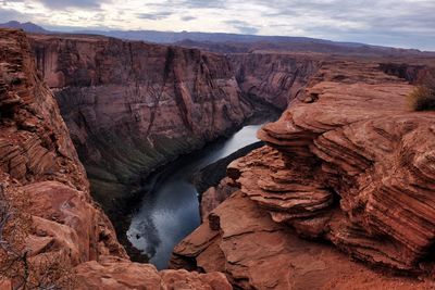 Scenic view of horseshoe bend