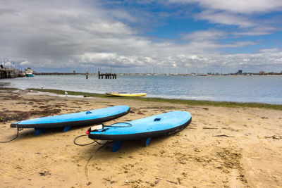 Boats in sea