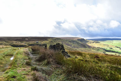 Scenic view of landscape against sky