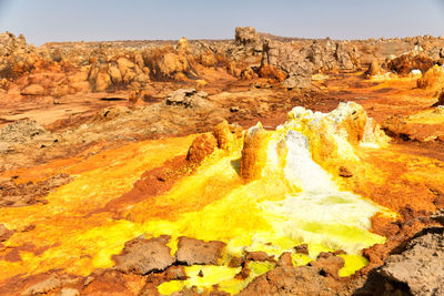 View of rock formations