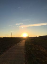 Scenic view of sunset against sky