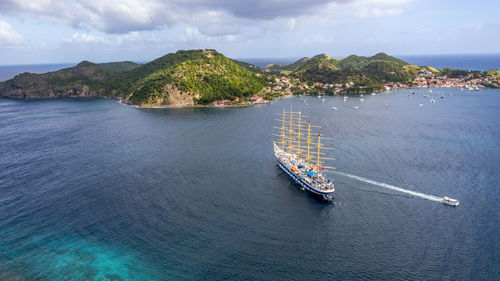 Boats in sea