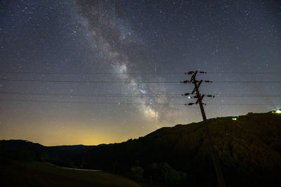 Nightlandscape near the national park of foreste casentinesi