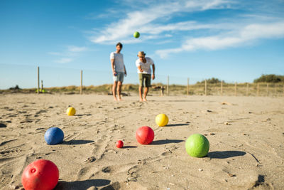 People playing soccer