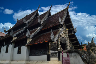 Ancient temple architecture lanna at wat chedi luang chiangmai, northern, thailand.