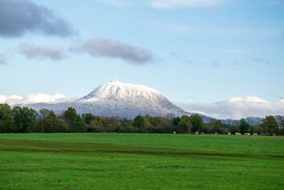 Scenic view of landscape against sky