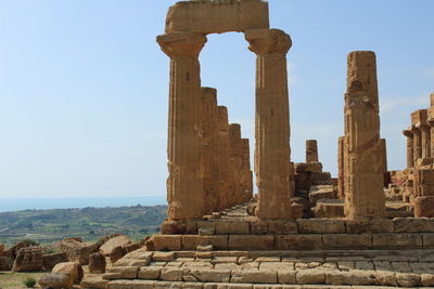 Old ruins against sky