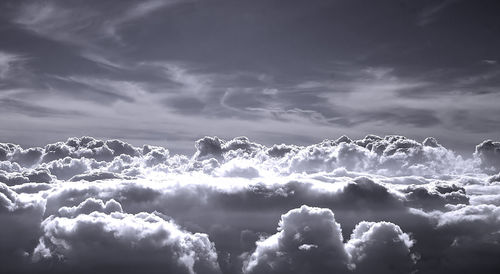 Low angle view of clouds in sky