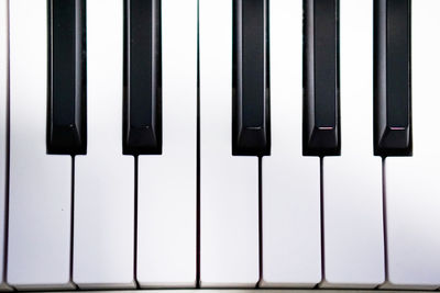 Full frame shot of piano keys