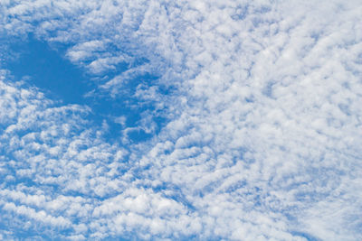 Low angle view of clouds in sky