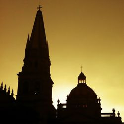 Low angle view of church against sky