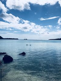 Scenic view of sea against sky